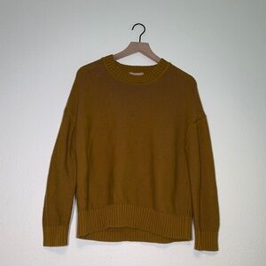 Everlane Brown Crewneck Knit Cotton Sweater L